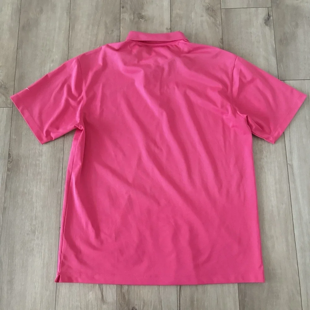 Nike Golf Tour Performance Dri-FIT Polo Shirt Men's XL Bright Pink Short Sleeve